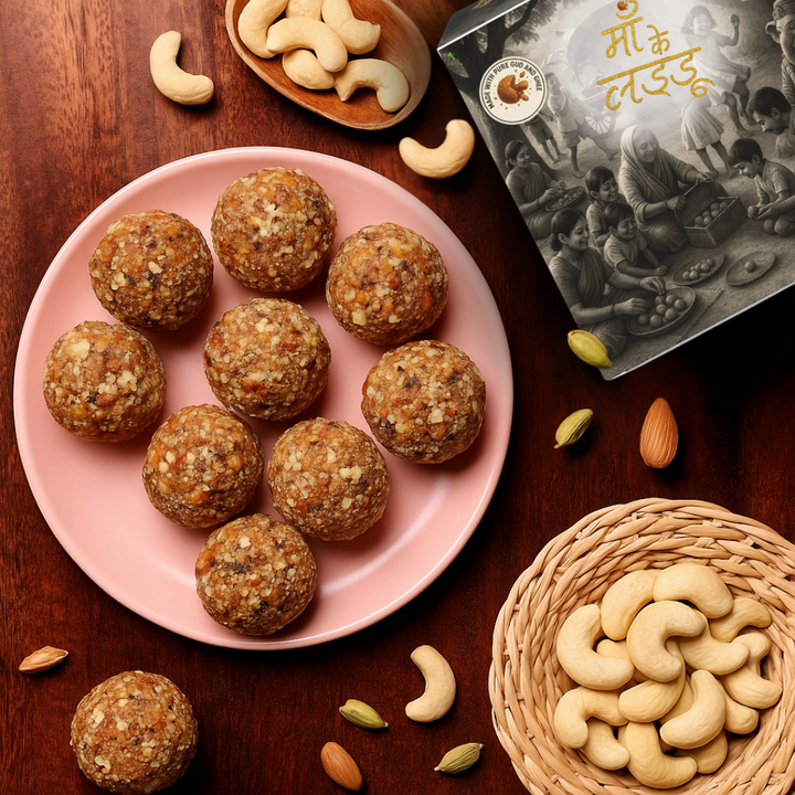 Grandparent’s Box Ladoo with 30 sattvic Gud & Ghee sweets